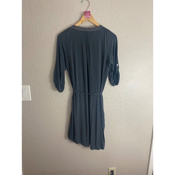 Anthropologie Tiny WOmen's Grey Emroidered Button Front Dress - Small - Picture 6 of 16